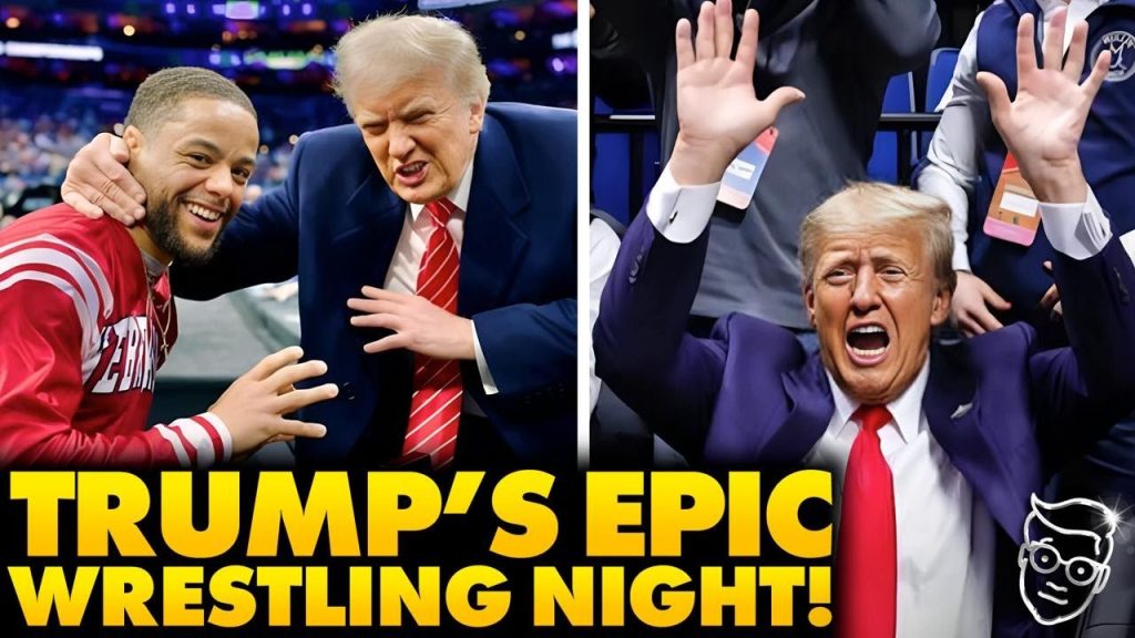 Trump Welcomed Like A Conquering HERO at NCAA Wrestling Championship! 50000 ROAR in Philly Stadium