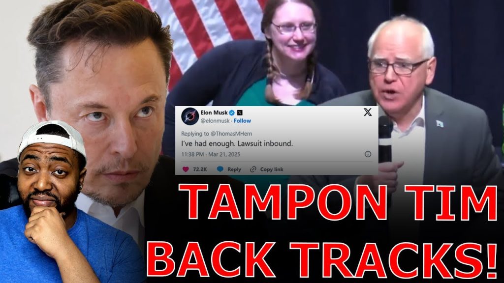 Tim Walz BACKTRACKS On Tanking Tesla Stock As Elon Musk DECLARES LAWSUITS Against Democrats!