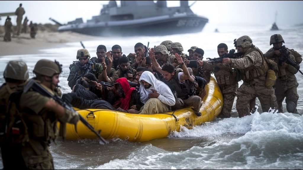 Migrants Give Up… as US Destroyer Deploys To Border