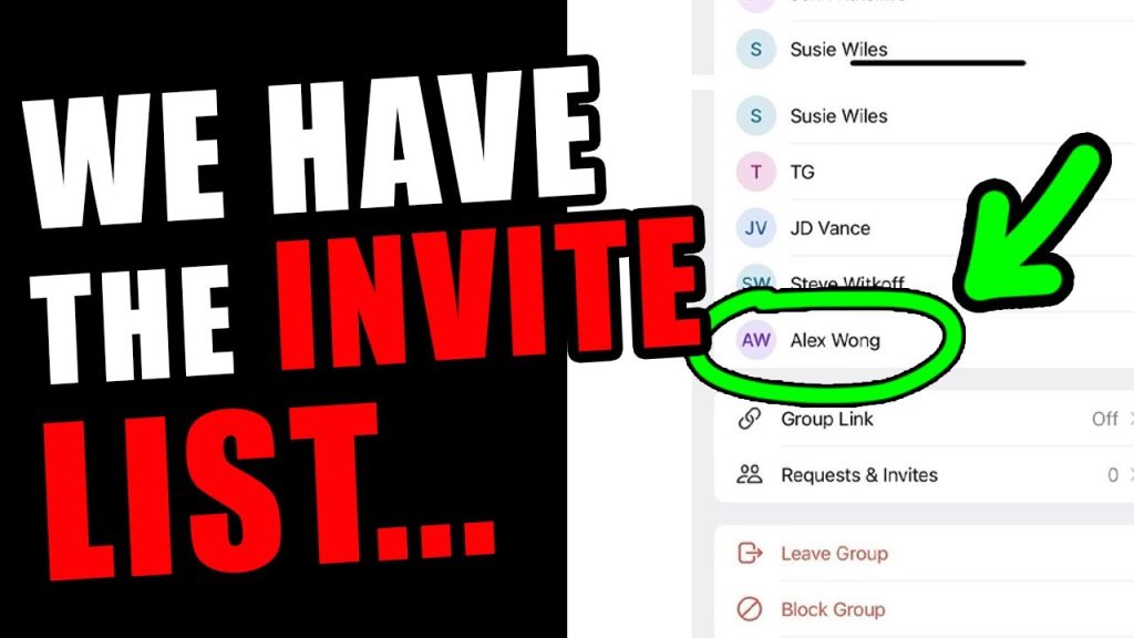 We got our hands on the GROUP INVITE LIST.