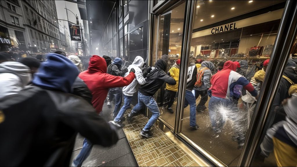 Gang Raids Entire Strip Mall… as NYC Collapses
