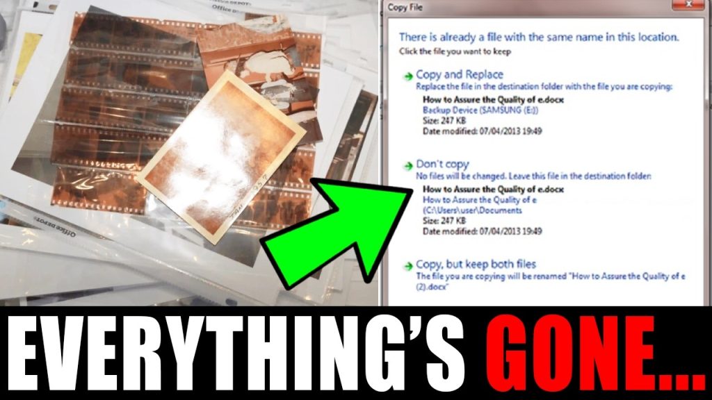 They deleted the files……