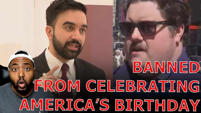 NYC Residents FUME Over Zohran Mamdani BANNING Public From Time Square America Birthday Celebration!