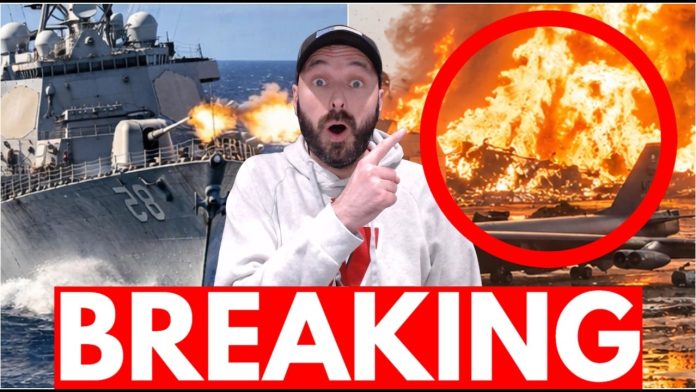 U.S. Bomber Base For Iran War Hit By HUGE Fire – Navy Ships SCRAMBLING