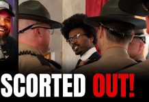 Democrat Removed by Police After Lawmakers Pass New GOP Map Democrat Removed by Police After Lawmakers Pass New GOP Map