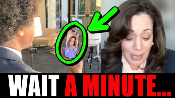 Someone noticed something odd about this Kamala video...