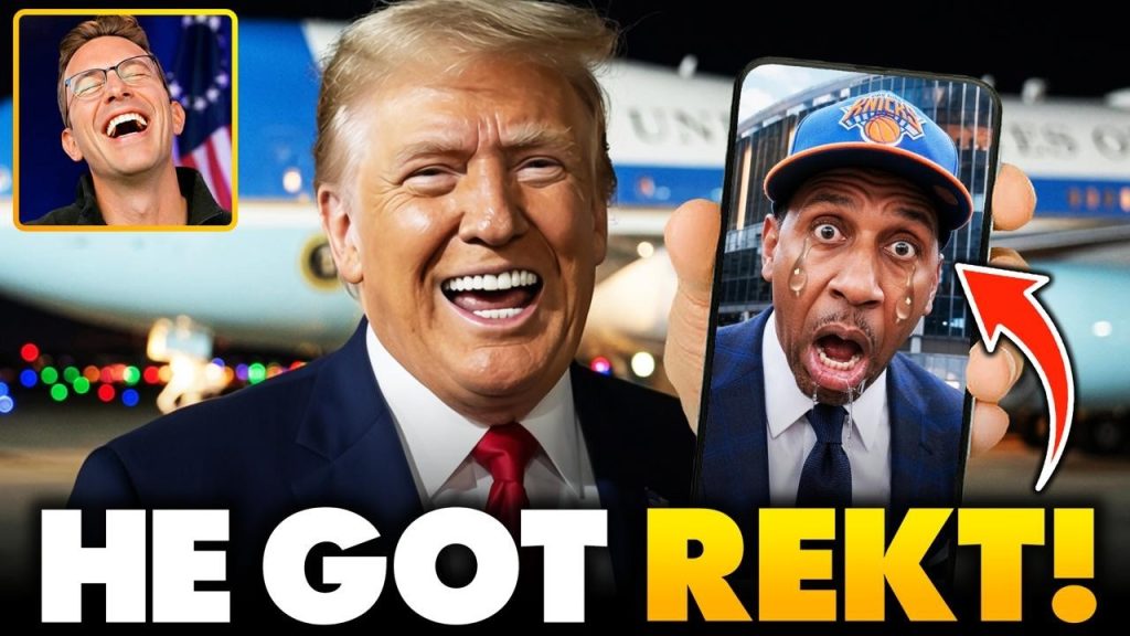 Trump Just ENDED Stephen A Smith’s 2028 Presidential Run After NBA Finals KNOCKOUT in NY Knicks Game